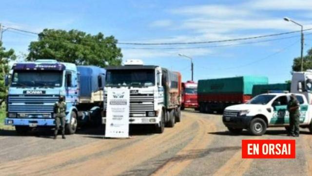 Contrabando: Gendarmería detuvo una columna de 13 camiones que transportaban casi 400 toneladas de maíz y soja