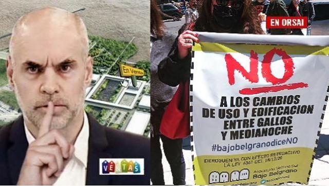 Vecinos del Bajo Belgrano se movilizan contra las torres que destruyen la identidad barrial