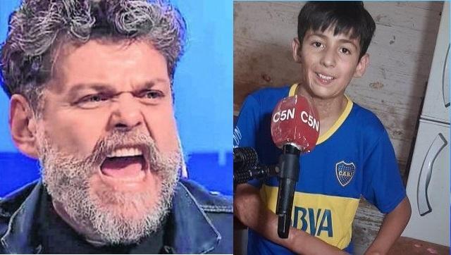 El ídolo del macrismo Alfredo Casero insultó a un nene de 10 años por dar nota a C5N