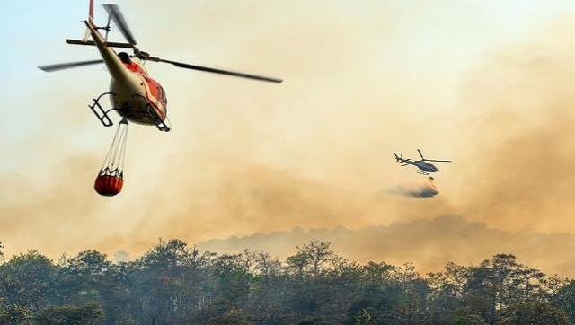 Fatal: Cayó un helicóptero que combatía los incendios en el Sur