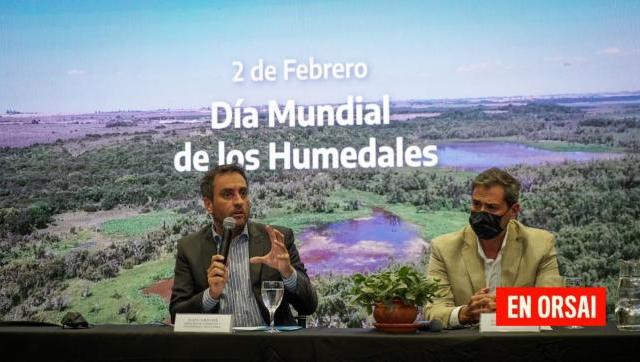 Cabandié anunció la elaboración de un nuevo proyecto de ley de humedales: 