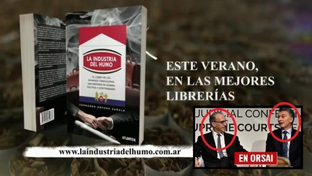El libro que denuncia los vínculos de Macri y Rosenkrantz con la industria del cigarrillo