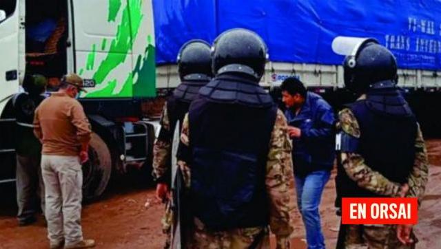 Una caravana de 7 camiones fue detenido en Bolivia contrabandeando soja