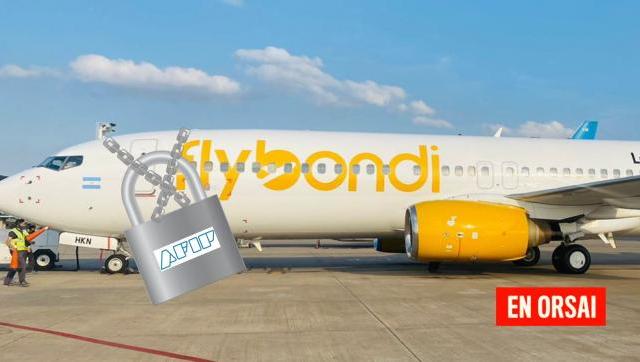LOW PAY: La Justicia embargó a Flybondi por casi 4 millones de pesos