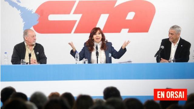 La vicepresidenta Cristina Kirchner dijo que hay 