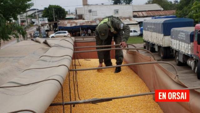 Agrocontrabando: Decomisan 130 toneladas de granos que era transportados ilegalmente