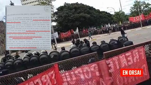 La Policía de Jujuy armó «grupos de trabajo» para infiltrarse en organizaciones sociales 