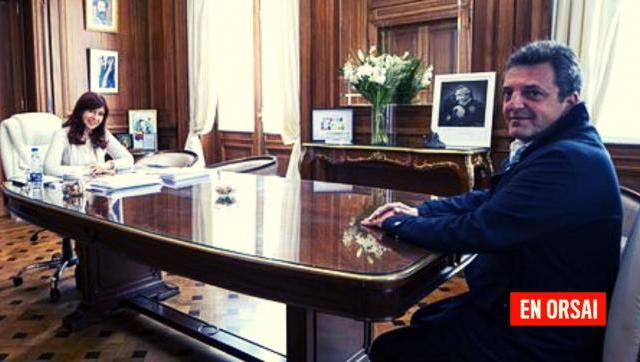 Cristina Fernández de Kirchner recibió a Sergio Massa antes de asumir como superministro