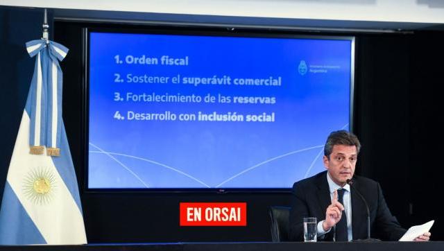 Massa: “Los principios son orden fiscal, superávit comercial, fortalecimiento de reservas y desarrollo con inclusión”