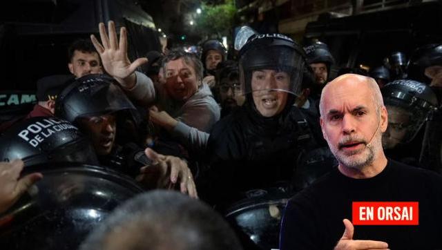 La Policía de Larreta agredió e insultó a Máximo Kirchner en una actitud sumamente violenta y antidemocrática