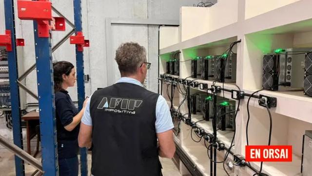 La AFIP descubrió una granja de minado de criptomonedas ilegal en una empresa de comercialización frutihortícola