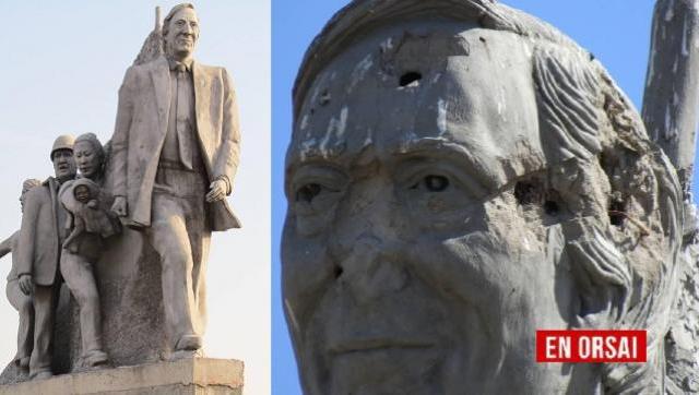 Ataque a tiros al monumento a Kirchner