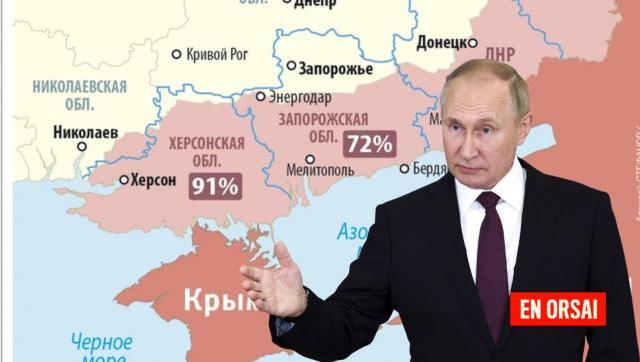 Putin firmó un decreto que reconoce la independencia de las regiones de Kherson y Zaporozhye ¿Qué significa esto?