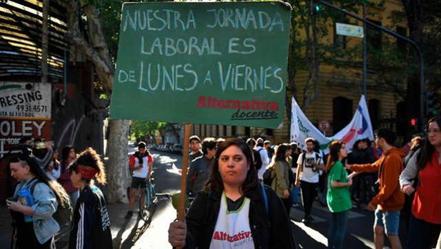 Impresionante marcha de estudiantes contra el ajuste de Larreta en Educación
