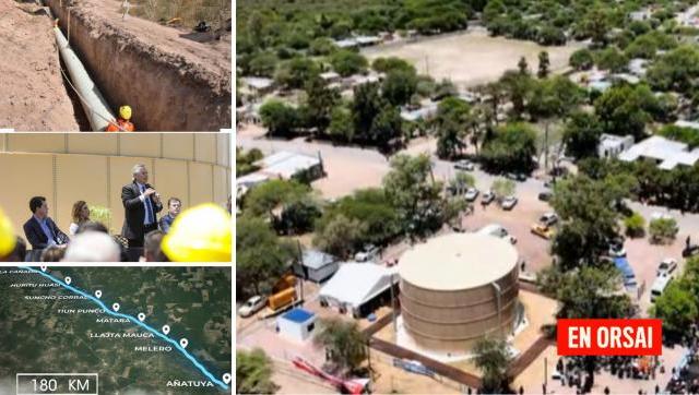 Con el Acueducto Simbolar-Añatuya el estado llevará agua potable a 40.000 habitantes de la zona