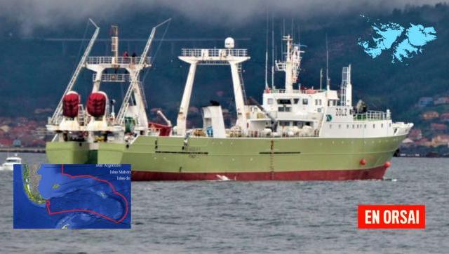 La flota gallega partió rumbo a Malvinas para pescar con permisos y bandera británica