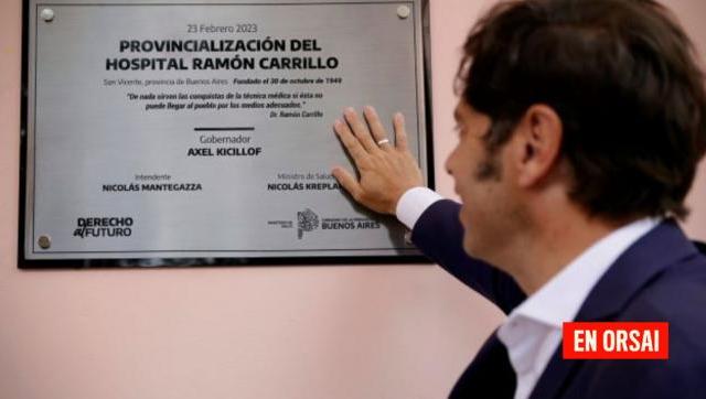 Kicillof y Kreplak encabezaron la provincialización del hospital Ramón Carillo