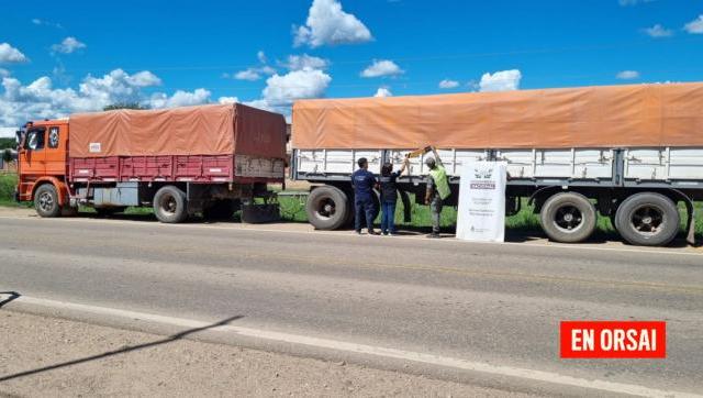 Una caravana de seis camiones contrabandeando cereales fueron detenidos en Formosa