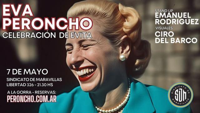 Un show de humor y política llega a Córdoba: Una celebración de Evita