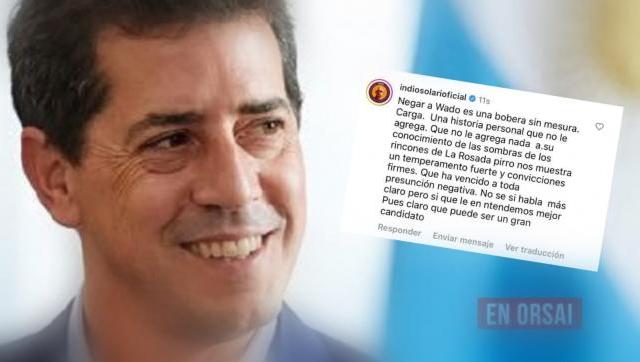 Wado De Pedro agradeció al Indio Solari su apoyo