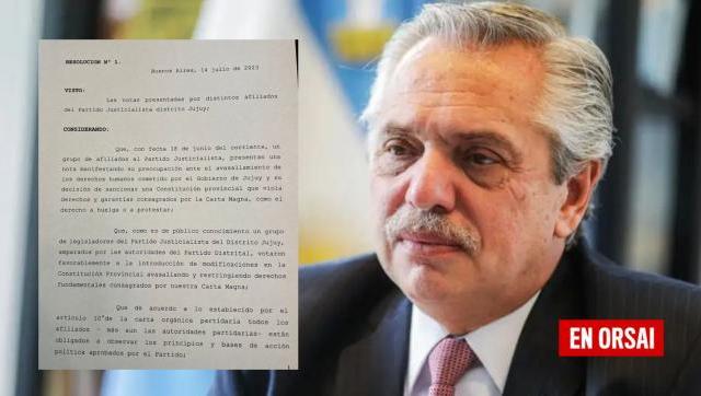 Fue intervenido el partido justicialista de Jujuy