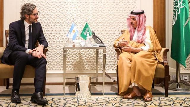 El canciller Argentino recibe al Ministro de Inversiones de Arabia Saudita, Khalid Al-Falih