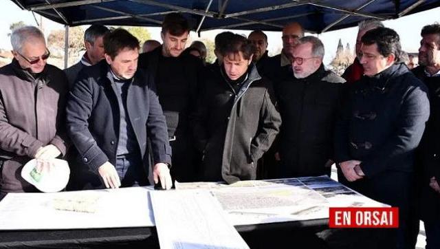 Ghi y Kicillof recorrieron las obras de ampliación del Parque Industrial La Cantábrica