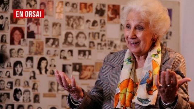 La titular de Abuelas de Plaza de Mayo Estela de Carlotto