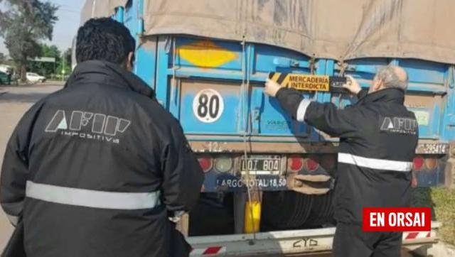  AFIP evitó un millonario contrabando de granos con efectivos operativos en las rutas provinciales