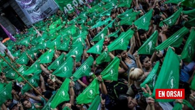 En todo el país la marea verde sale a la calle por sus derechos y 