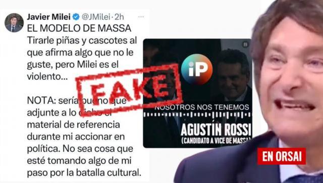 Así Desinforma Milei en Redes Sociales: Las Falsas Acusaciones contra Agustín Rossi