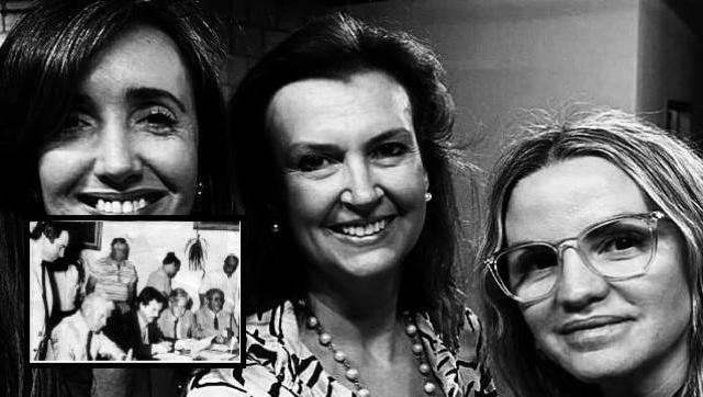 Diana Mondino junto a Victoria Villarruel y Carolina Piparo. Foto: TW Piparo