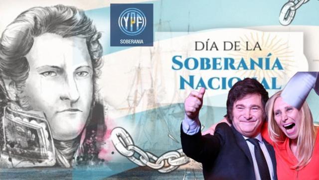 En el día de la Soberanía Nacional Javier Milei anunció la venta de YPF