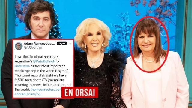 Papelón internacional de Patricia Bullrich al querer defender las privatizaciones de Milei