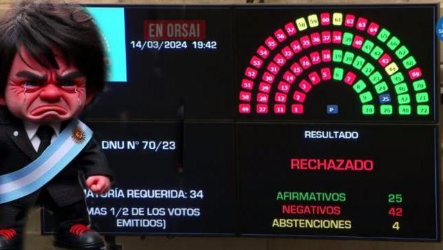 Agustín Rossi habló tras el rechazo de forma contundente a el DNU inconstitucional de Javier Milei en el Senado