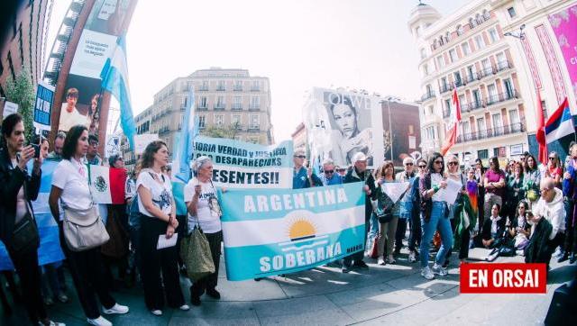 Una multitud se reunió en Madrid por el 24 de Marzo
