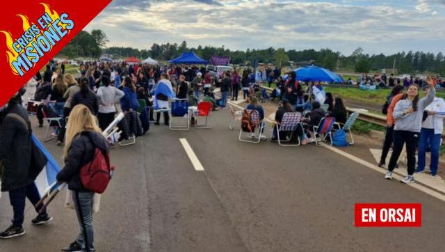 Misiones en Jaque: los Docentes exigen dignidad salarial en la Ruta Nacional 12
