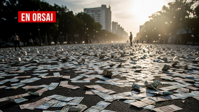 Imagen: Escena de caos financiero