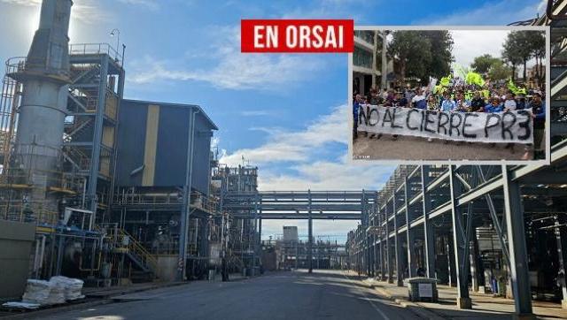 Imagen de archivo de una planta petroquímica o de una fábrica de colchones, con leyenda: Ferla Petroquímica Río III, Córdoba, 2025