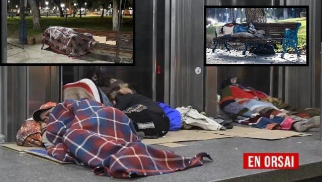 personas en situación de calle en Mendoza durante la ola de frío