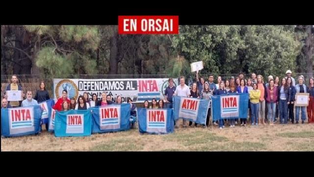 Imagen de archivo de un evento en defensa del INTA