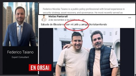 El fiscal que debe investigar a Ritondo tiene a su hijo asociado al c&iacute;rculo &iacute;ntimo del diputado