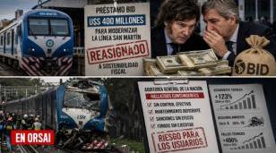 El Gobierno reasignó a fines fiscales el crédito del BID para el tren San Martín, mientras los accidentes en la línea crecen.