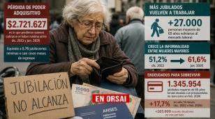 Personas mayores haciendo fila en una entidad crediticia o realizando compras ajustadas a su presupuesto.