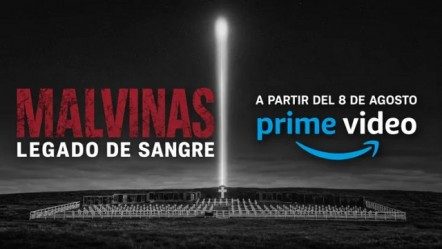 Excombatientes de Malvinas originarios de Merlo durante el rodaje del documental en las Islas Malvinas