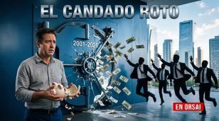 Fachada de la sede del Banco Central de la República Argentina y billetería en dólares. IA