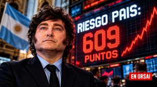  Riesgo pa&iacute;s en 609 puntos: Diez ruedas de suba y el mercado vuelve a mirar de reojo a Milei