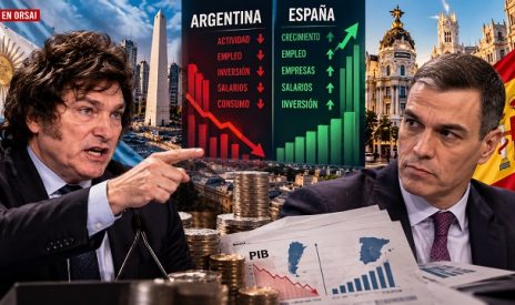 Milei llamó «dictador» a Pedro Sánchez en Madrid: qué dicen los datos oficiales de los dos gobiernos