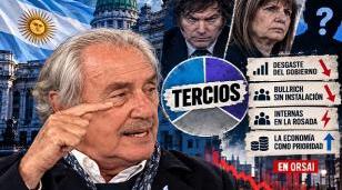Raúl Timerman durante su entrevista en el estudio de Modo Fontevecchia analizando el panorama político nacional. Imagen IA
